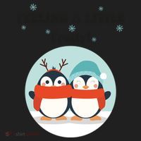 Christmas Penguin Frosty Funny Gift Golf Towel thumb 3