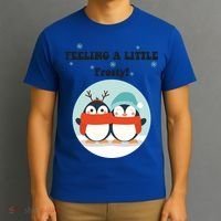 Christmas Penguin Frosty Funny Gift T-Shirt thumb 3