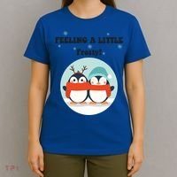 Christmas Penguin Frosty Funny Gift T-Shirt thumb 4