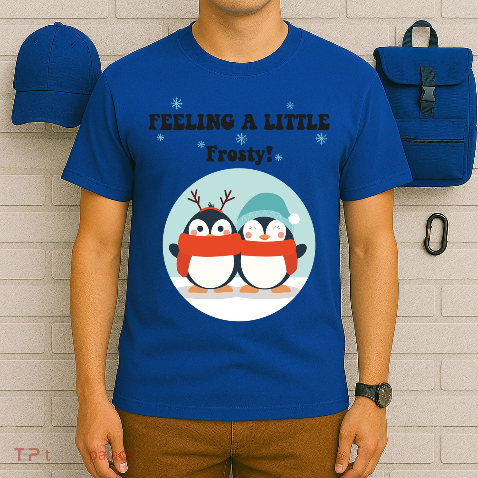 Christmas Penguin Frosty Funny Gift T-Shirt