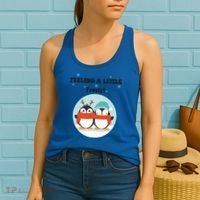 Christmas Penguin Frosty Funny Gift Women's Tank Top thumb 2