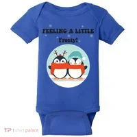Christmas Penguin Frosty Funny Gift Baby Bodysuit thumb 0