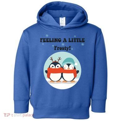 Christmas Penguin Frosty Funny Gift Toddler Hoodie