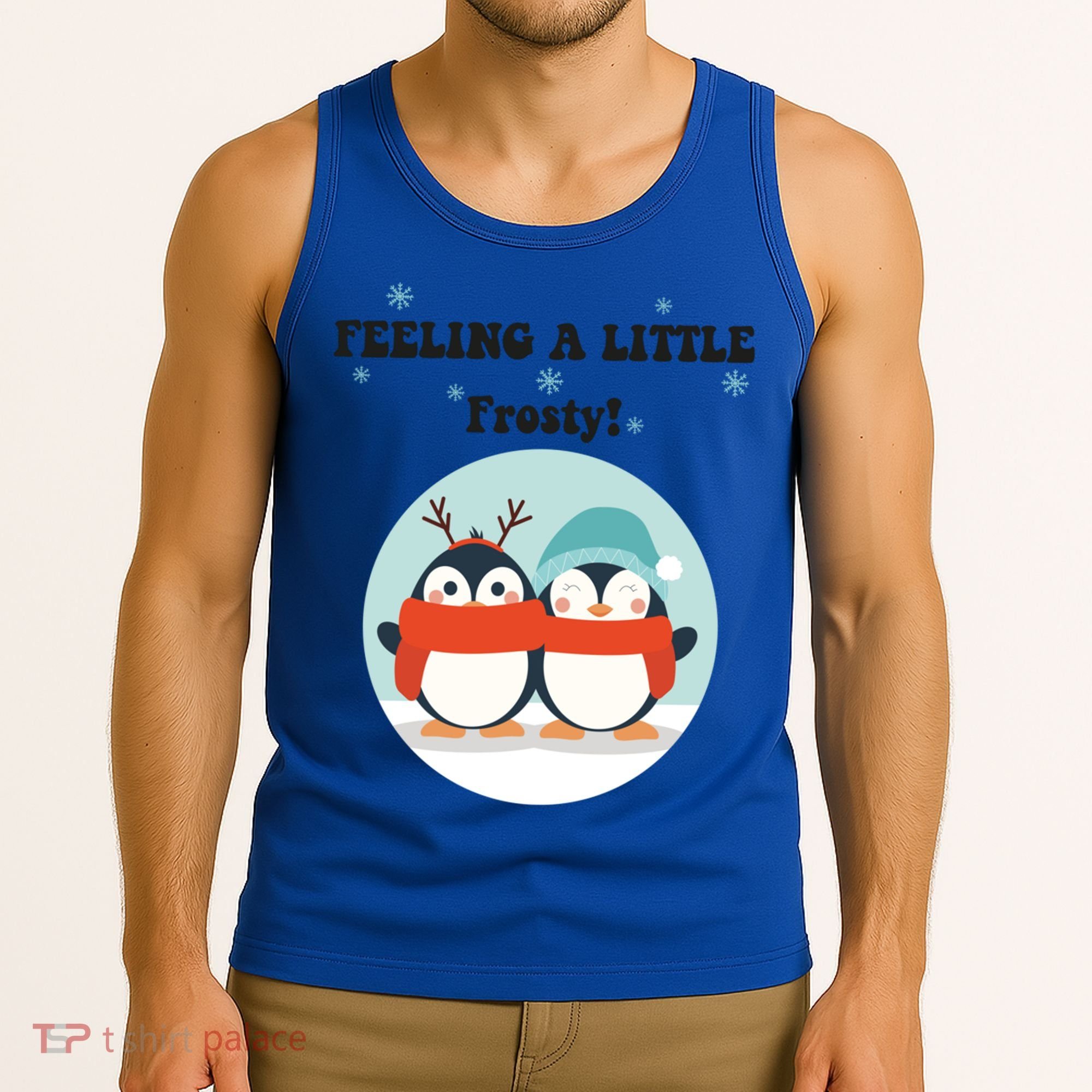 Christmas Penguin Frosty Funny Gift Tank Top
