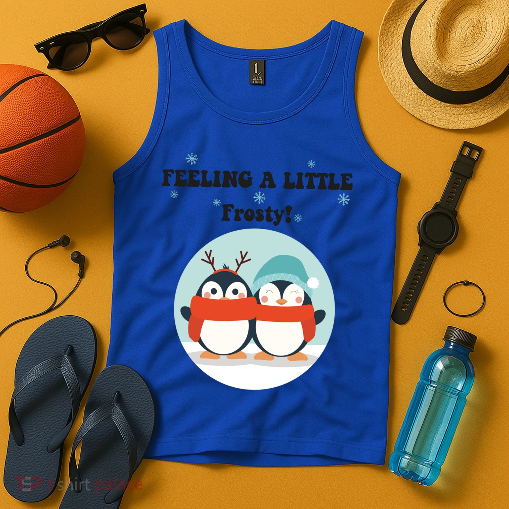 Christmas Penguin Frosty Funny Gift Tank Top