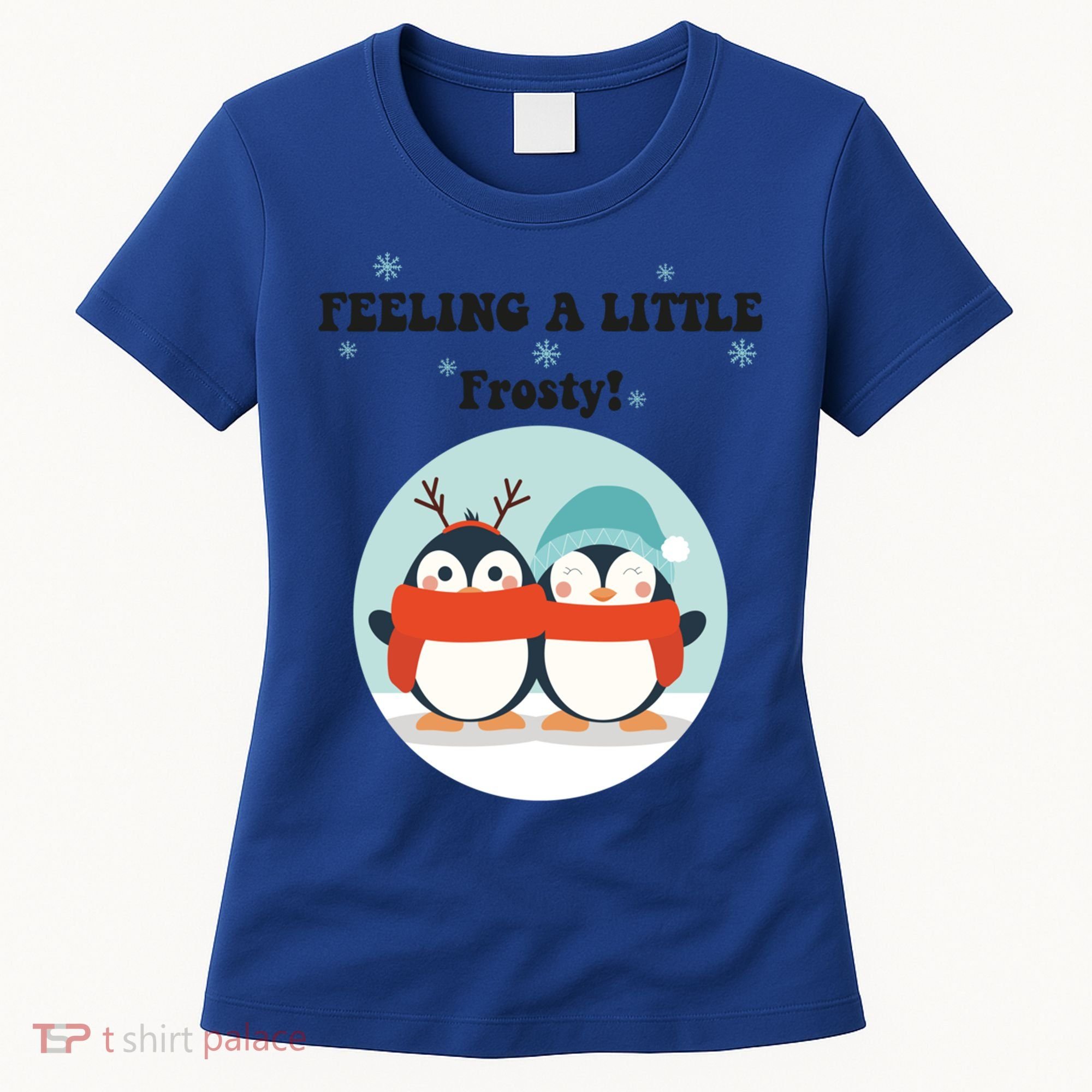 Christmas Penguin Frosty Funny Gift Women's T-Shirt