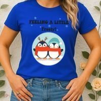 Christmas Penguin Frosty Funny Gift Women's T-Shirt thumb 2