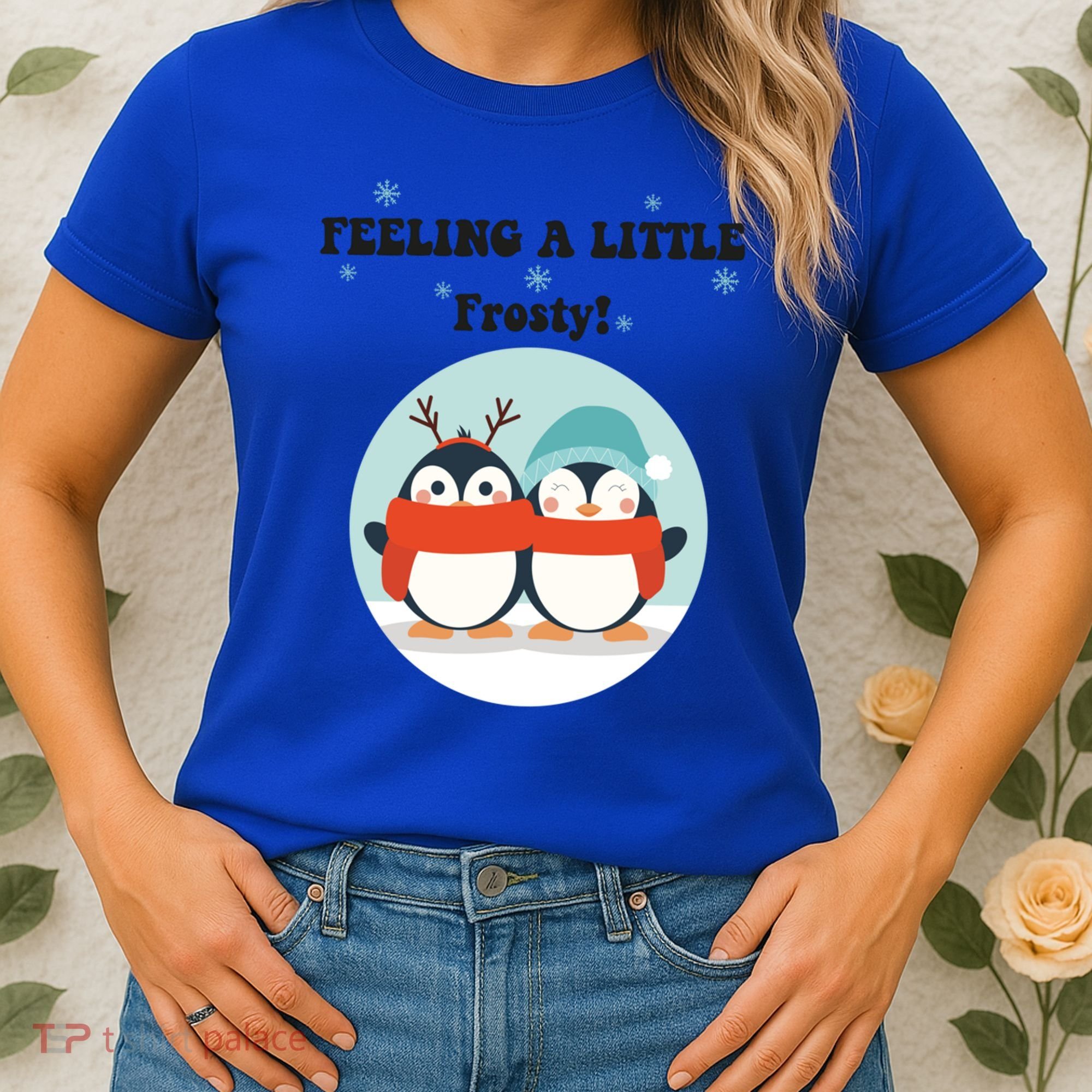 Christmas Penguin Frosty Funny Gift Women's T-Shirt