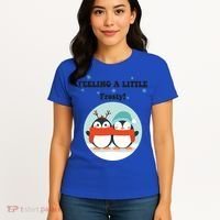 Christmas Penguin Frosty Funny Gift Women's T-Shirt thumb 4