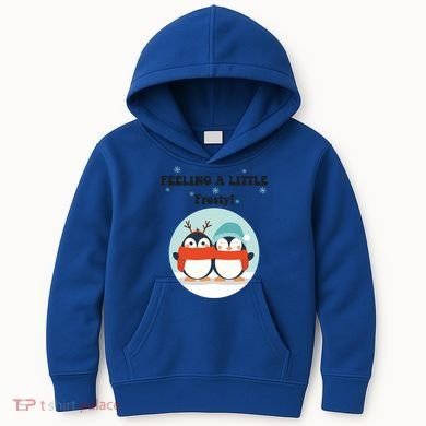 Christmas Penguin Frosty Funny Gift Kids Hoodie