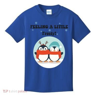 Christmas Penguin Frosty Funny Gift Kids T-Shirt