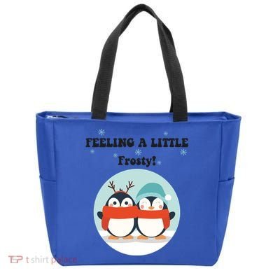 Christmas Penguin Frosty Funny Gift Tote Bag