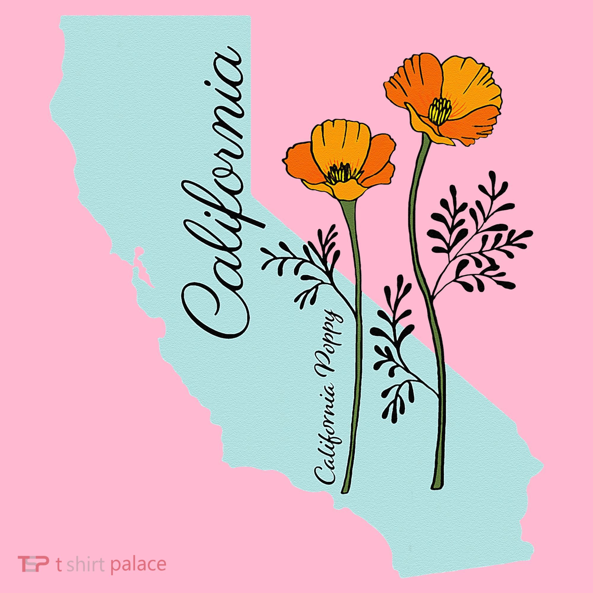 California Poppy Flower Coaster