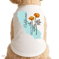 California Poppy Flower Doggie Tank thumb 0