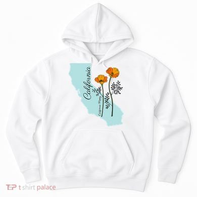 California Poppy Flower Hoodie