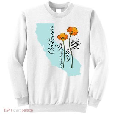 California Poppy Flower Sweatshirt