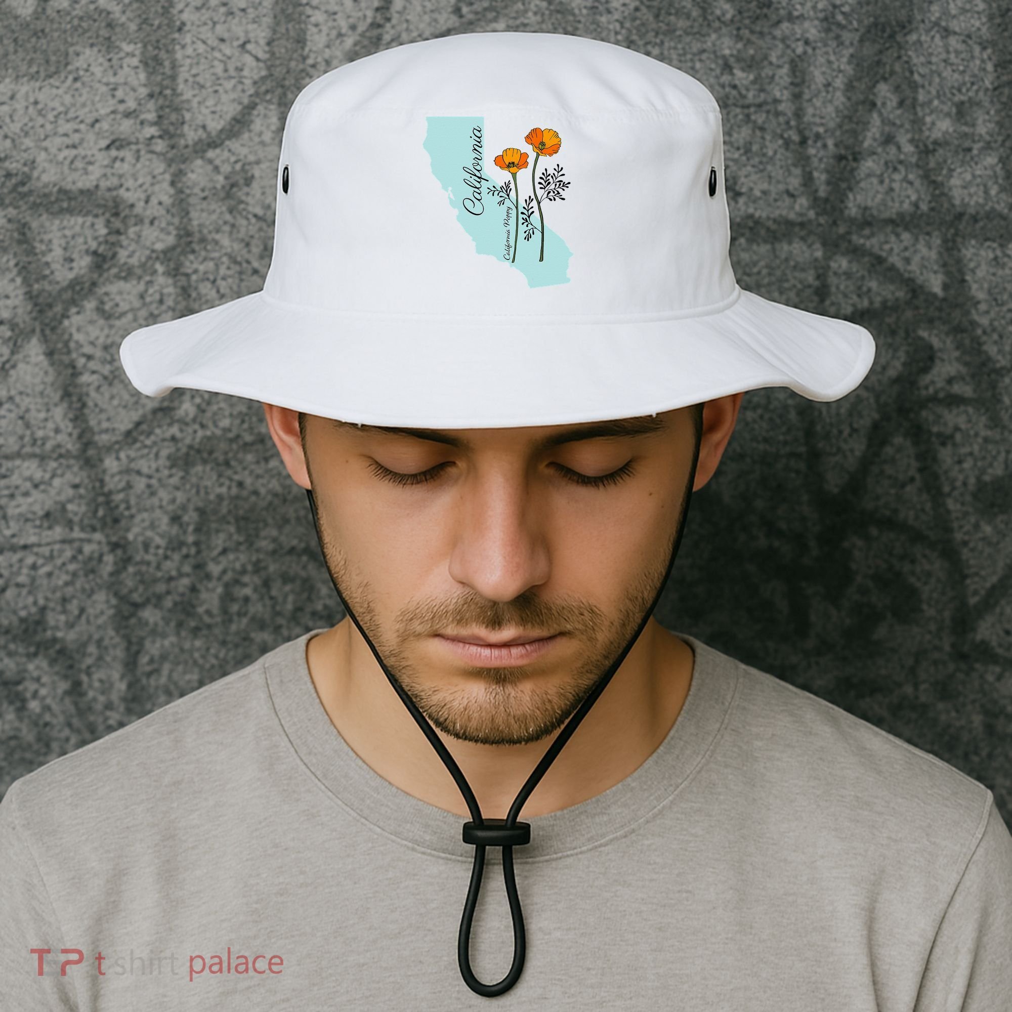 California Poppy Flower Bucket Hat