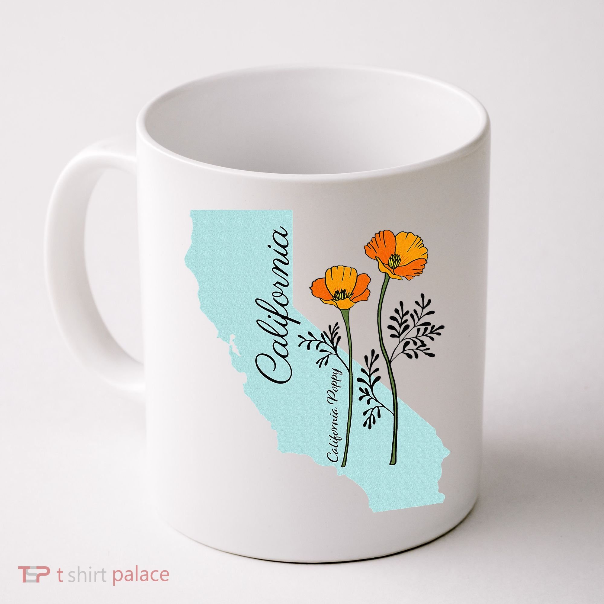 California Poppy Flower Coffee Mug