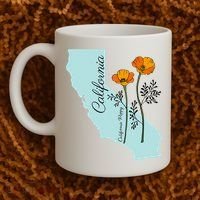 California Poppy Flower Coffee Mug thumb 2