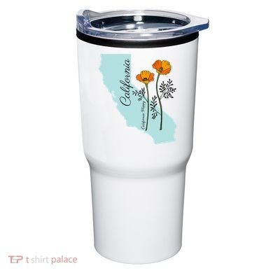 California Poppy Flower Tumbler