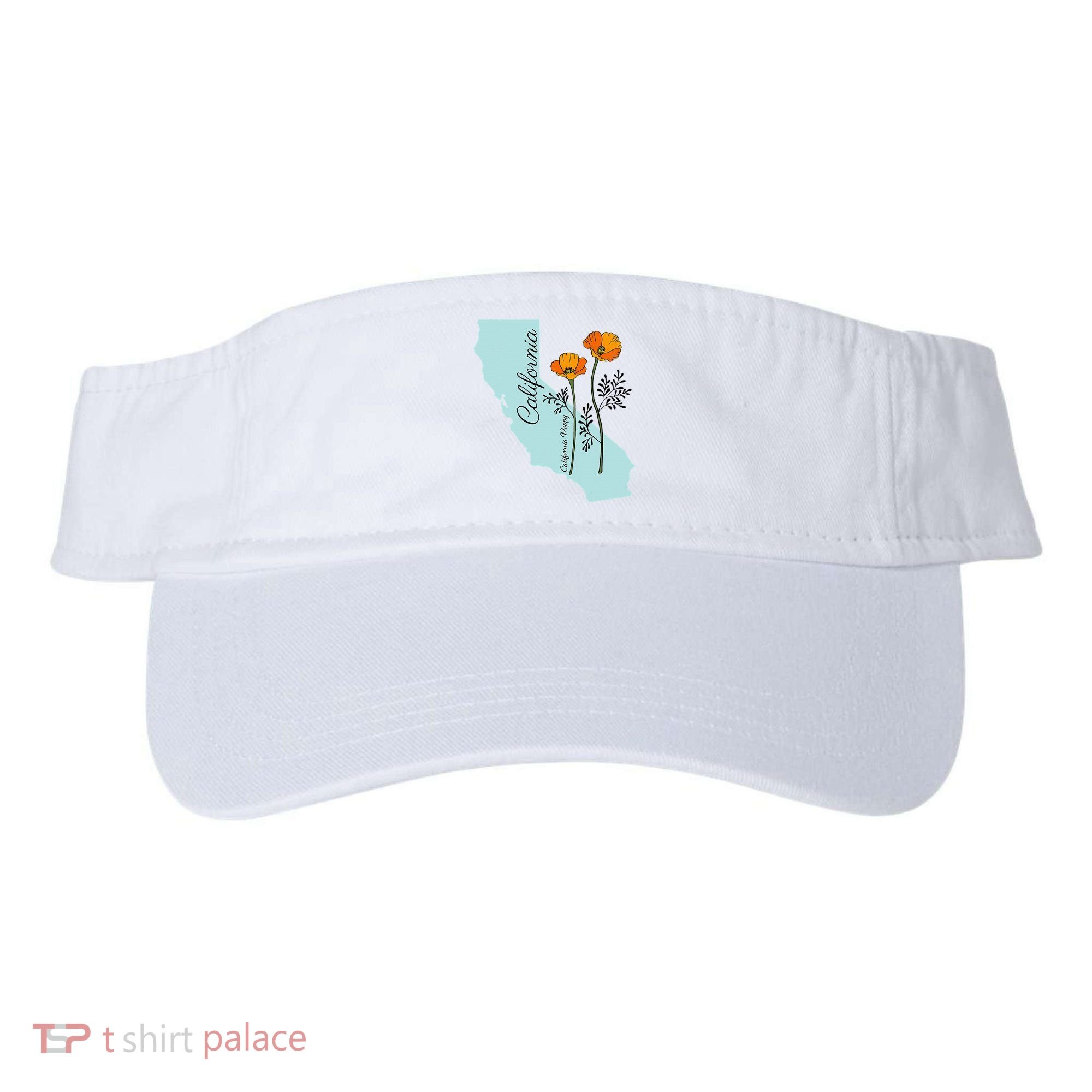 California Poppy Flower Visor