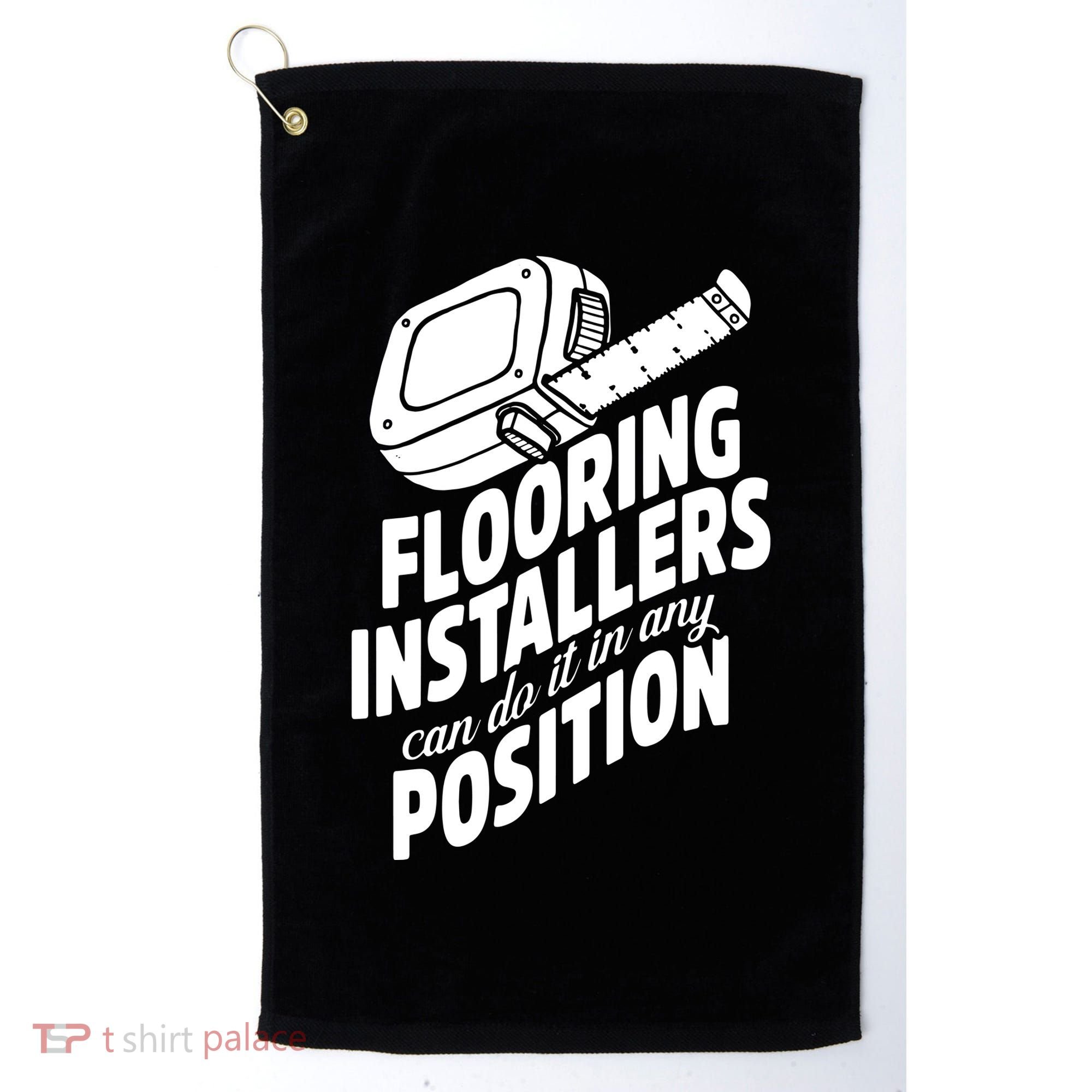 Contractor Position Floor Installation Golf Towel