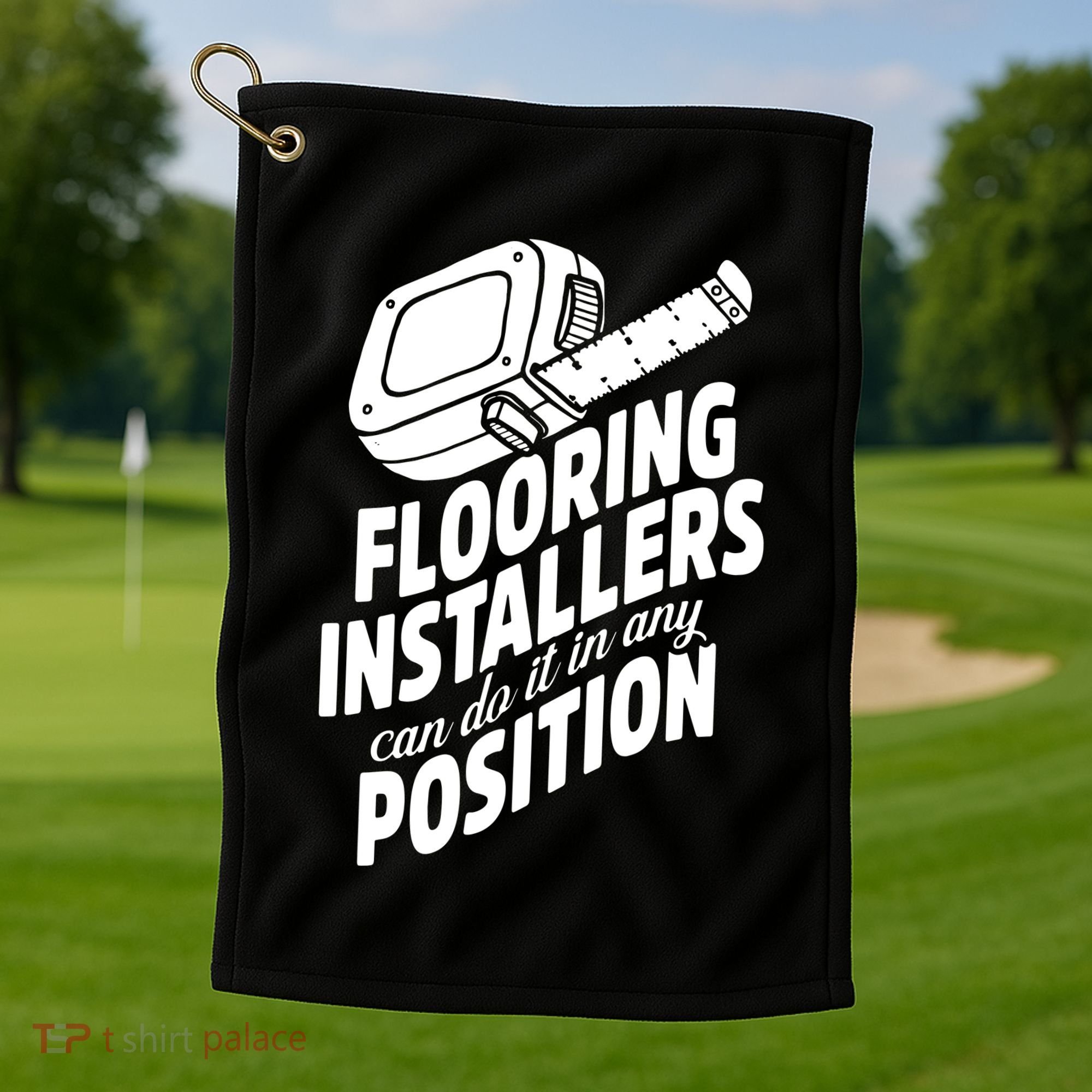 Contractor Position Floor Installation Golf Towel