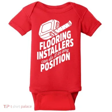 Contractor Position Floor Installation Baby Bodysuit