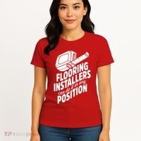 Contractor Position Floor Installation Women's T-Shirt thumb 4