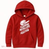 Contractor Position Floor Installation Kids Hoodie thumb 0