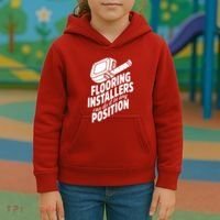 Contractor Position Floor Installation Kids Hoodie thumb 3