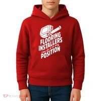 Contractor Position Floor Installation Kids Hoodie thumb 4