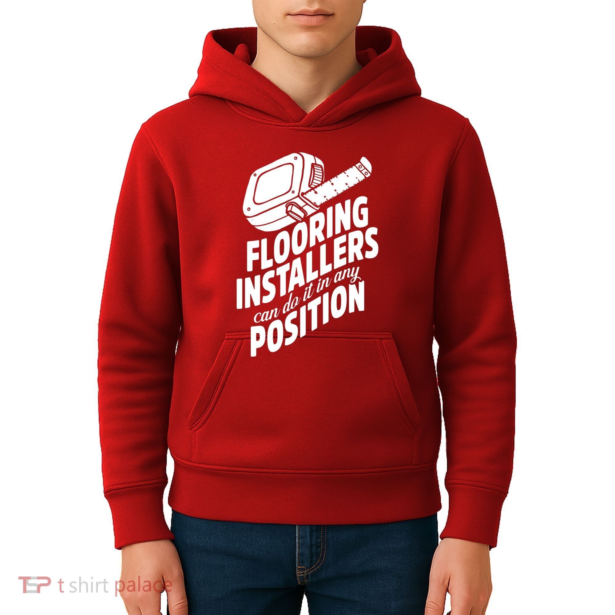 Contractor Position Floor Installation Kids Hoodie