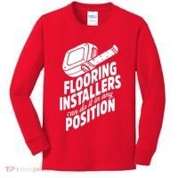 Contractor Position Floor Installation Kids Long Sleeve Shirt thumb 0