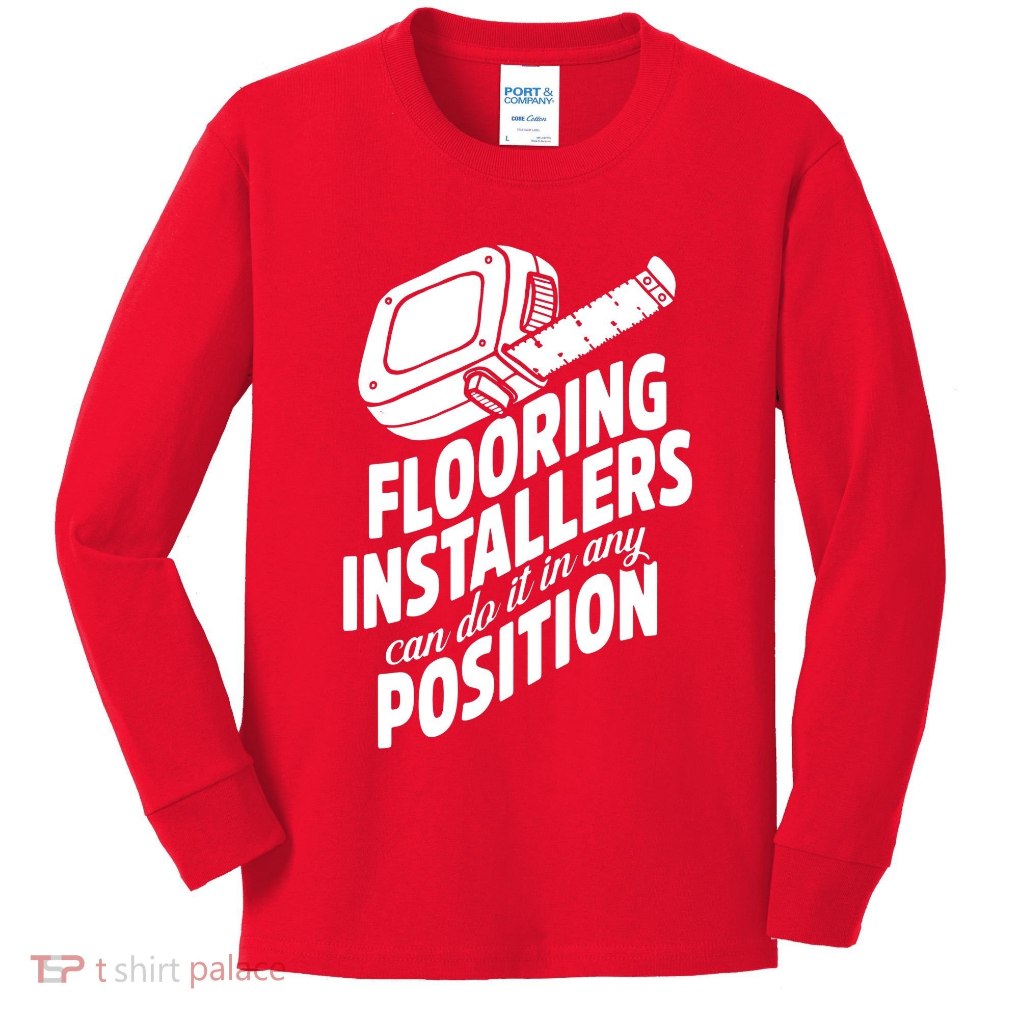 Contractor Position Floor Installation Kids Long Sleeve Shirt