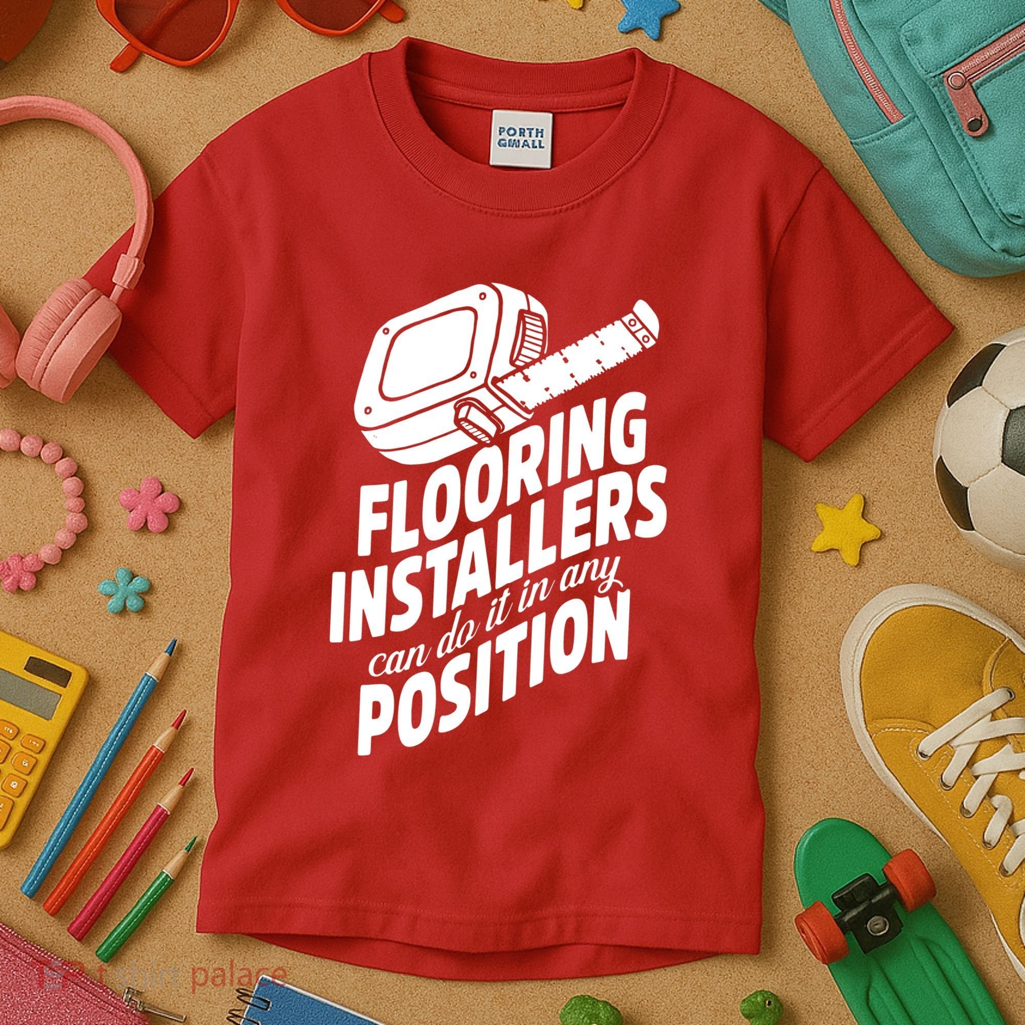 Contractor Position Floor Installation Kids T-Shirt