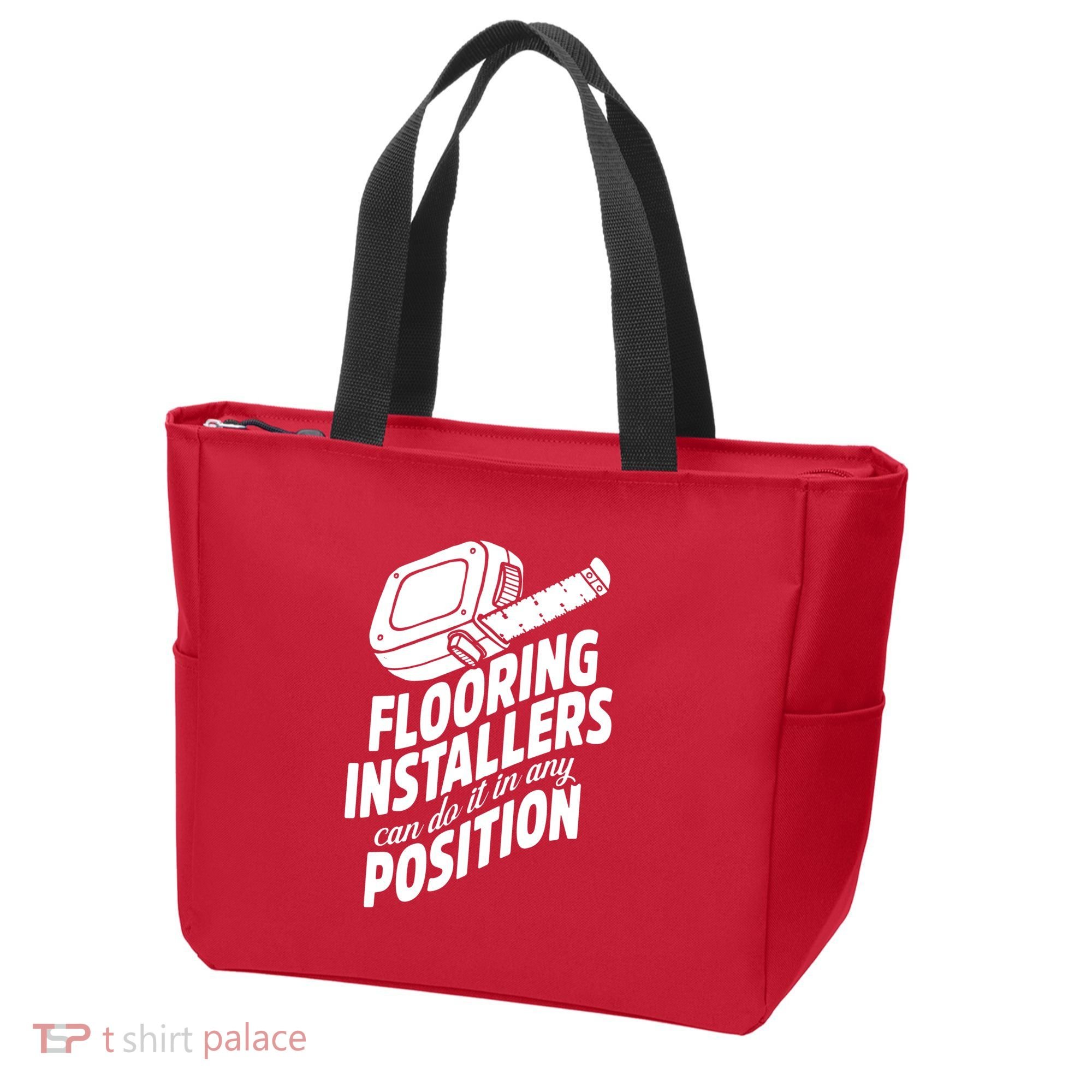 Contractor Position Floor Installation Tote Bag