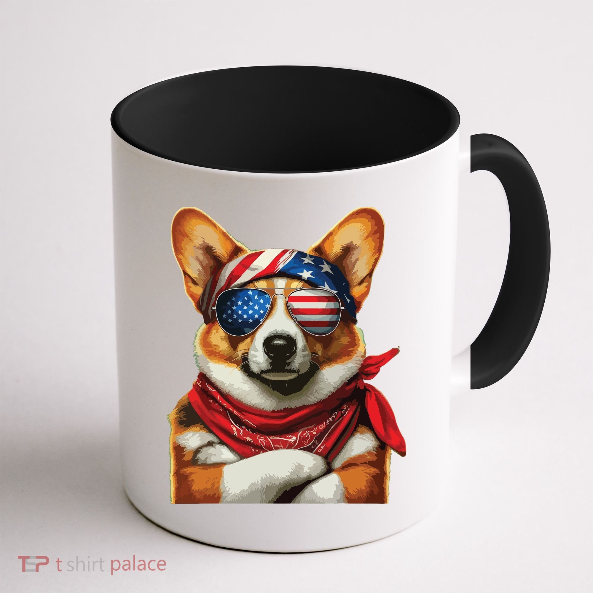 Corgi Patriotic Fourth Of July Coffee Mug