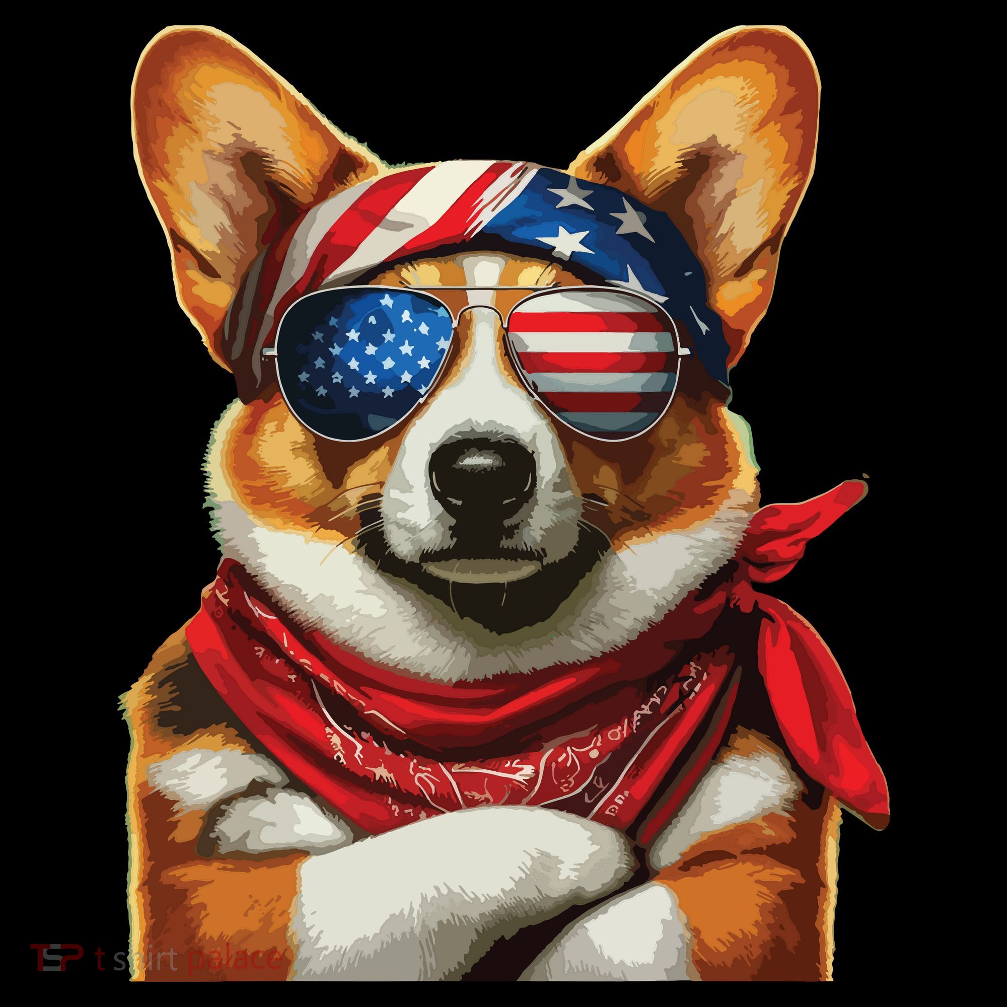 Corgi Patriotic Fourth Of July Coffee Mug