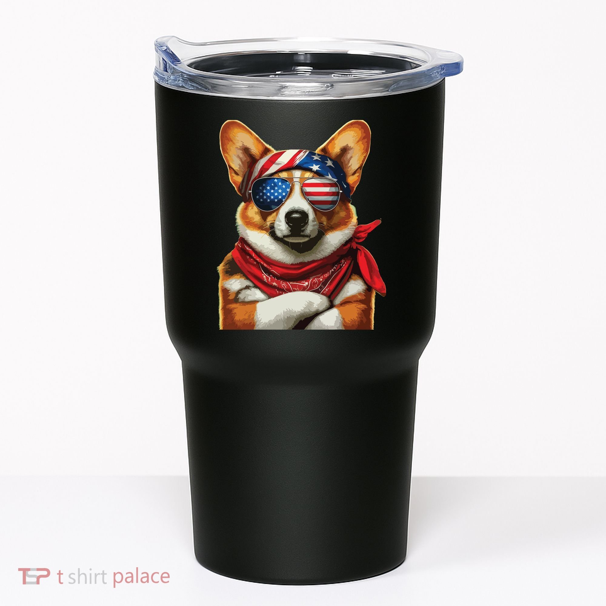Corgi Patriotic Fourth Of July Tumbler