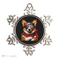 Corgi Patriotic Fourth Of July Ornament thumb 0