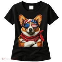 Corgi Patriotic Fourth Of July Women's T-Shirt thumb 0