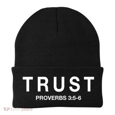 Cool Proverbs For Christians Proverbs 3:56 About Trust Beanie