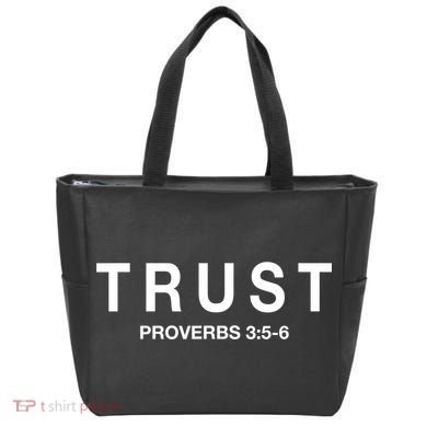 Cool Proverbs For Christians Proverbs 3:56 About Trust Tote Bag