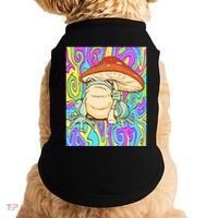 Chief Psychedelic Frog Toad Holding Trippy Mushroom Doggie Tank thumb 0