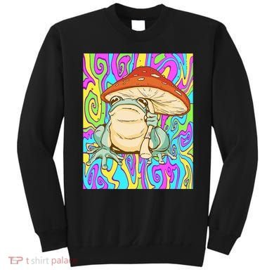 Chief Psychedelic Frog Toad Holding Trippy Mushroom Sweatshirt