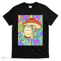 Chief Psychedelic Frog Toad Holding Trippy Mushroom T-Shirt thumb 0