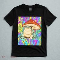 Chief Psychedelic Frog Toad Holding Trippy Mushroom T-Shirt thumb 5