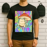 Chief Psychedelic Frog Toad Holding Trippy Mushroom T-Shirt thumb 6
