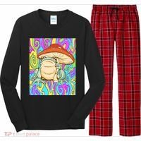 Chief Psychedelic Frog Toad Holding Trippy Mushroom Long Sleeve Pajama Set thumb 0